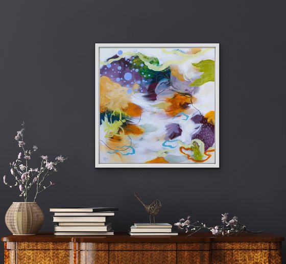 Eau vive - Abstract landscape - Ready to hang