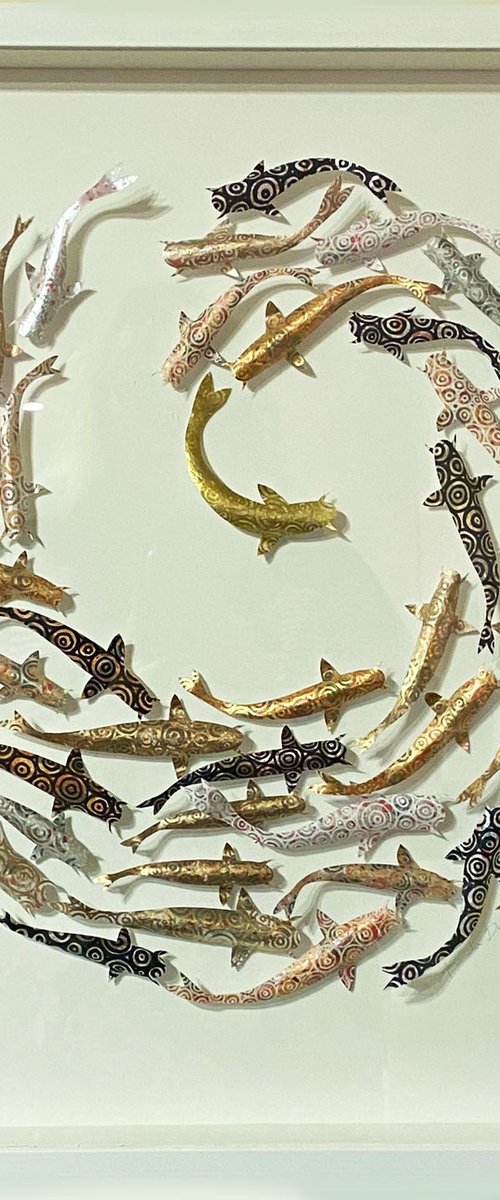 The Golden One - Circle of Koi by Amanda Deadman