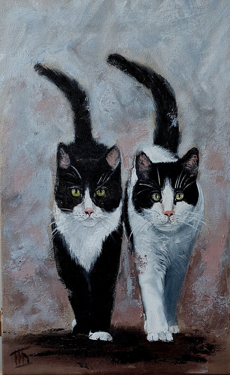 Duet Of White And Black By Ira Whittaker, 12 X 19, Artwork For Sale On Artfinder
