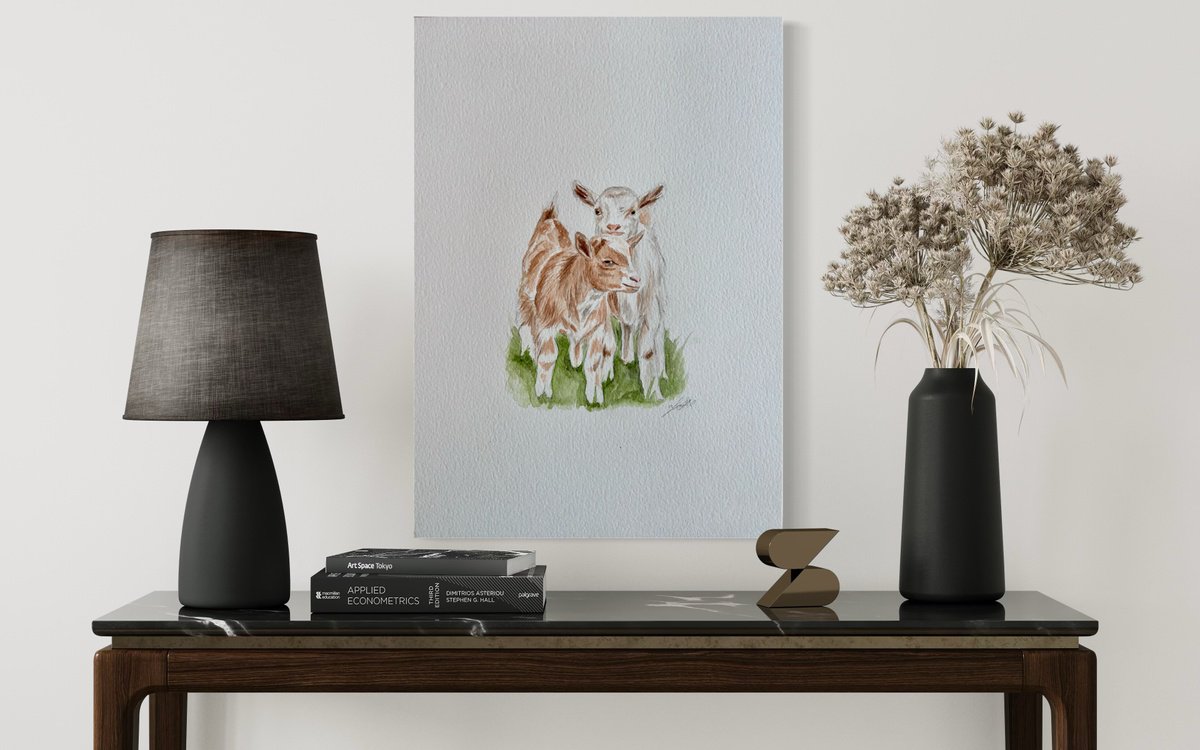 Impressionistic Pencil Drawing , Little Companions By Amelia Taylor, 8 X 11, Artwork For Sale On Artfinder