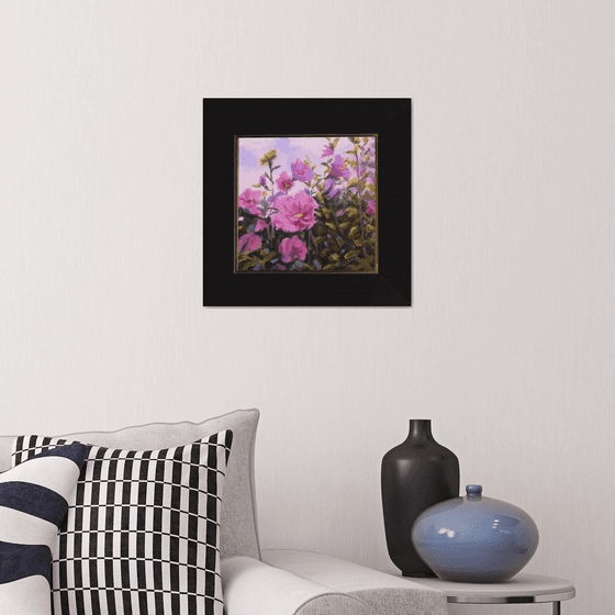 Purple Rose of Sharon Blossoms