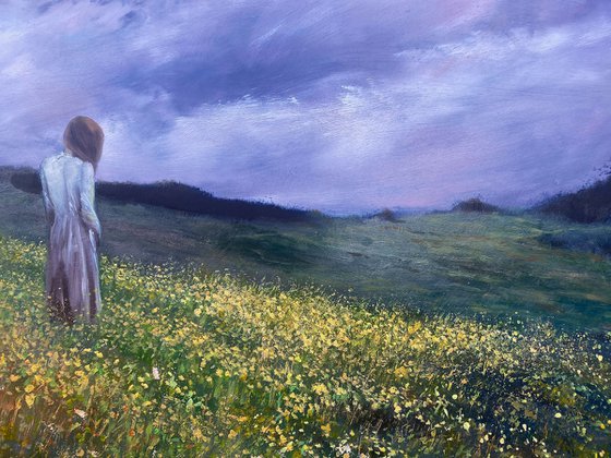 Woman With Yellow Flowers