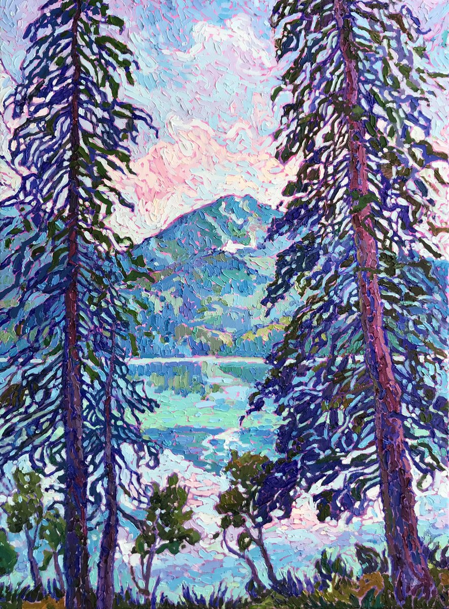 Black Lake By Natalia Bessmertnova, 18 X 24, Artwork For Sale On Artfinder