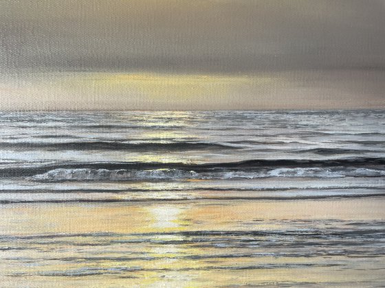 Golden Stillness - Ocean sunset