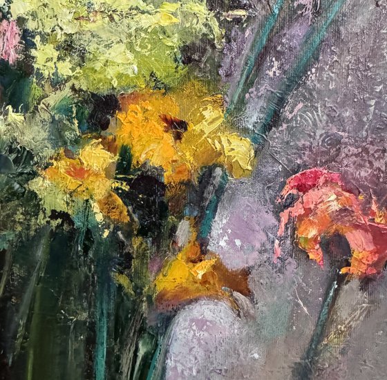 Romantic bouquet of flowers