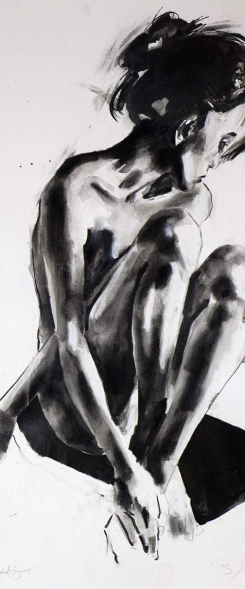 6-17-14 seated figure by Thomas Donaldson