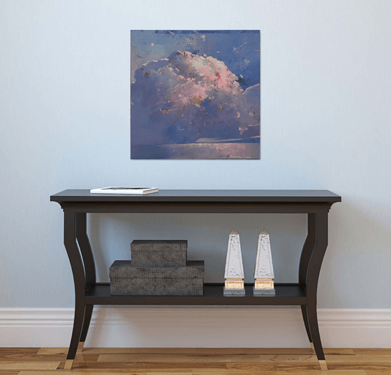 Clouds. Blushing Sky of Taormina