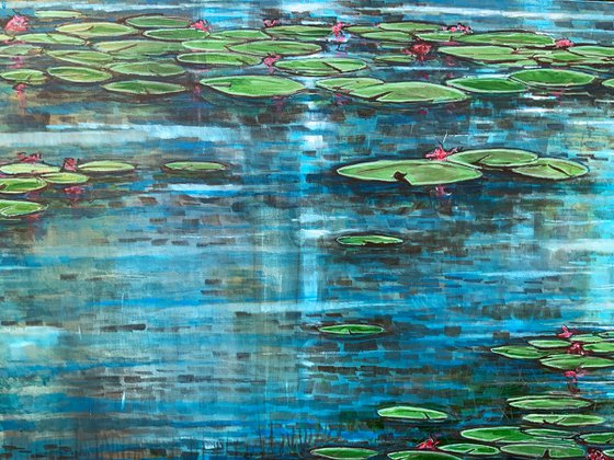 Pond and lilies v