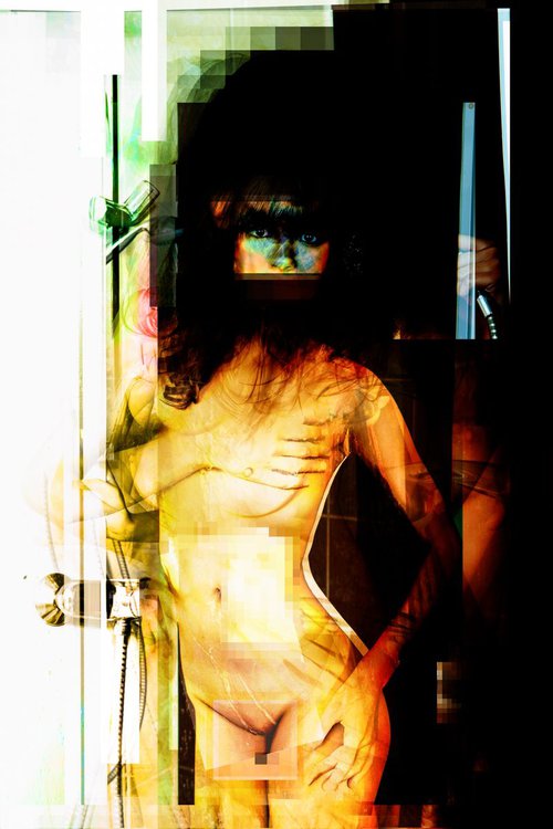 "AMAZONE" abstract nude N°13 by Steven Elio van Weel