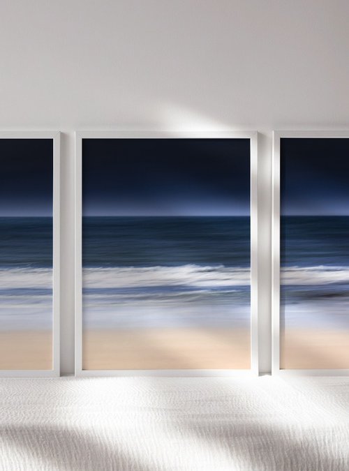 Orkney Blues, Triptych by Lynne Douglas