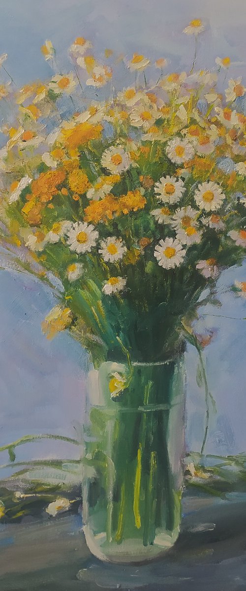 Tansy and daisies by Valentina Andrukhova