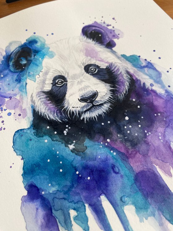 Colourful Panda Painting