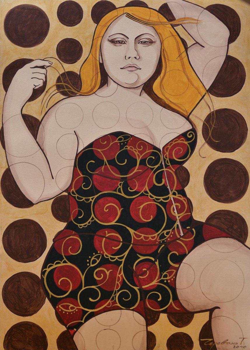 Drawing , Canons Of Beauty By Tetiana Cherevan, 20 X 28, Artwork For Sale On Artfinder