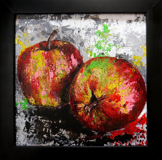 Apples Starwars  FRAMED - Still life - READY TO HANG Food Original