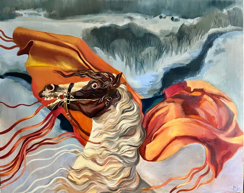 The roaming Spirit of Napoleon's horse by Milda Valentiene