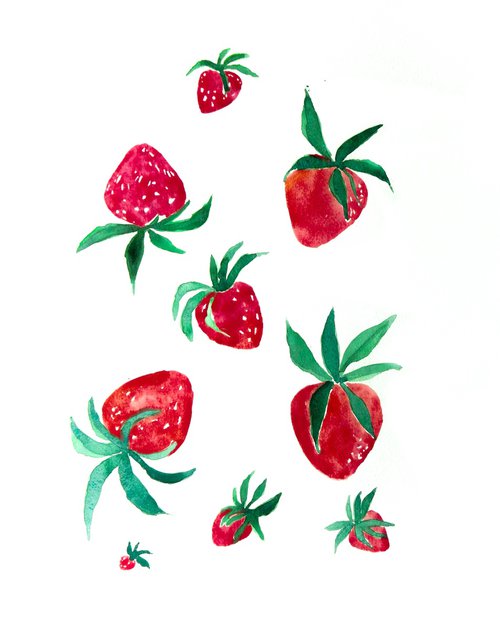 Strawberries by Nadia Moniatis