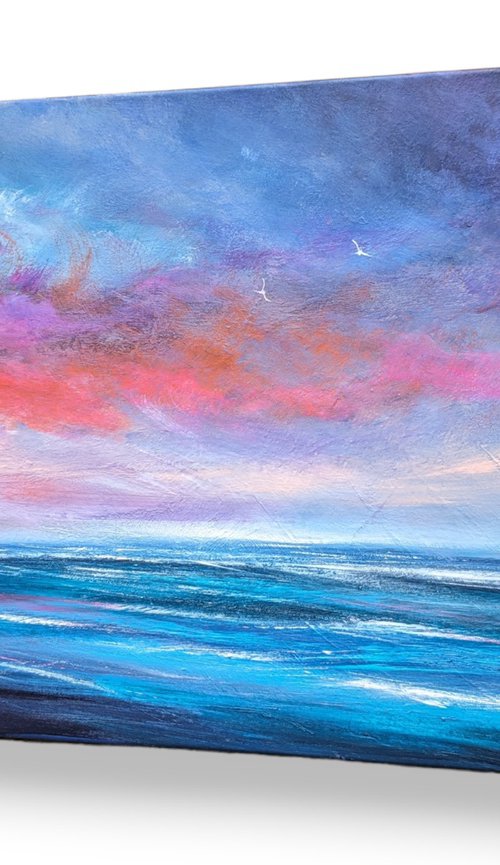 Rose Whispers, Seascape by Mel Graham