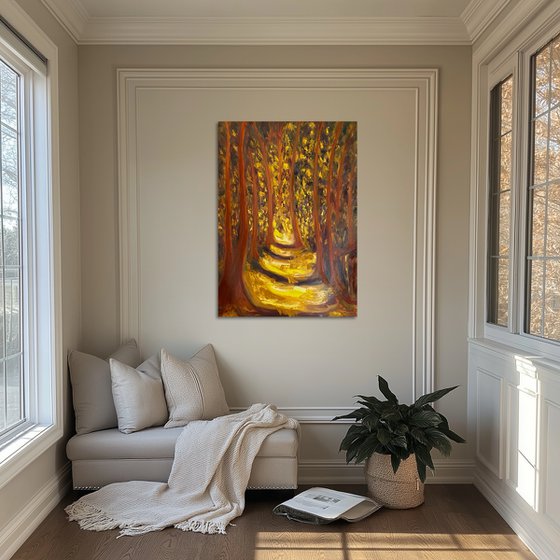 Afternoon Light In The Forest