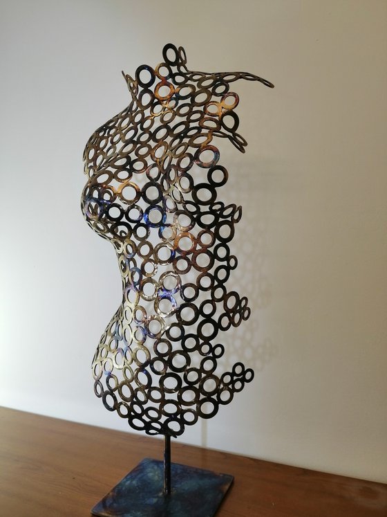 Tosia, female metal sculpture