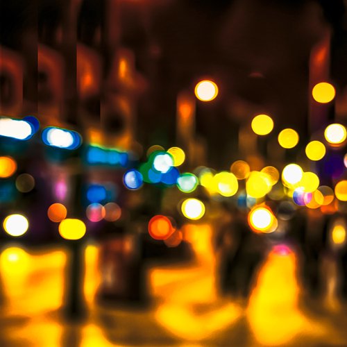 City Lights 1. Limited Edition Abstract Photograph Print  #1/15. Nighttime abstract photography series. by Graham Briggs