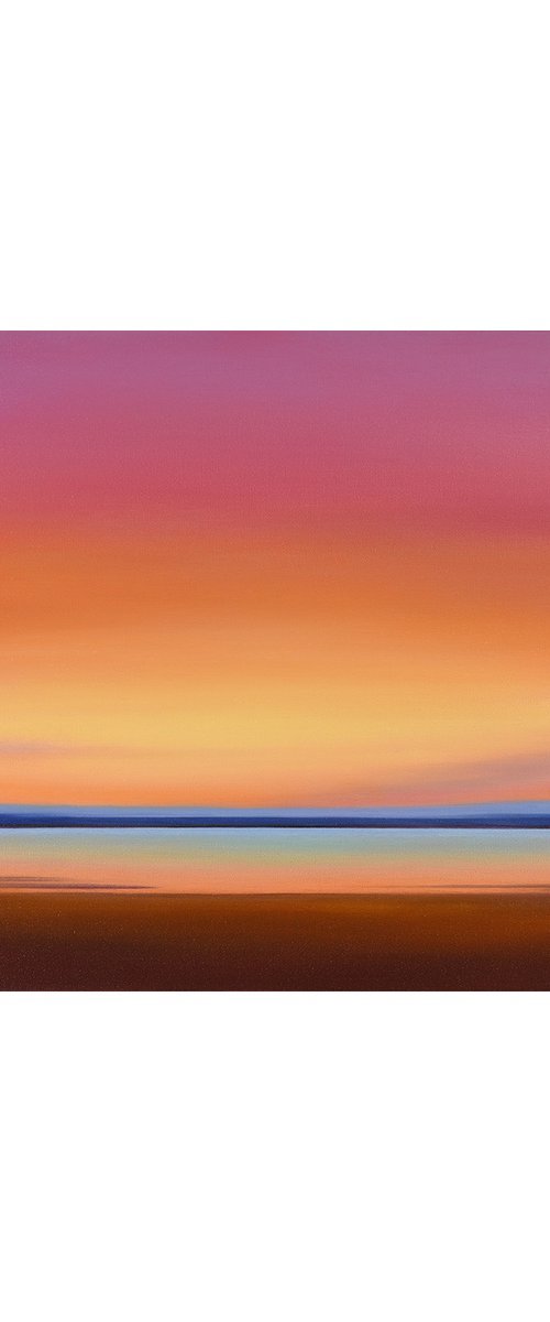 Majestic Sky - Colorful Abstract Landscape by Suzanne Vaughan