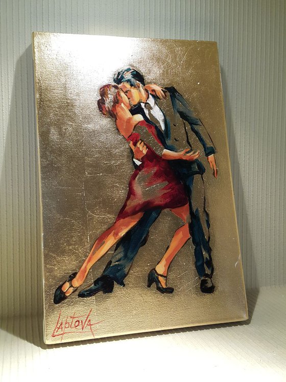 Dance with you - painting tango, series dance, dancer