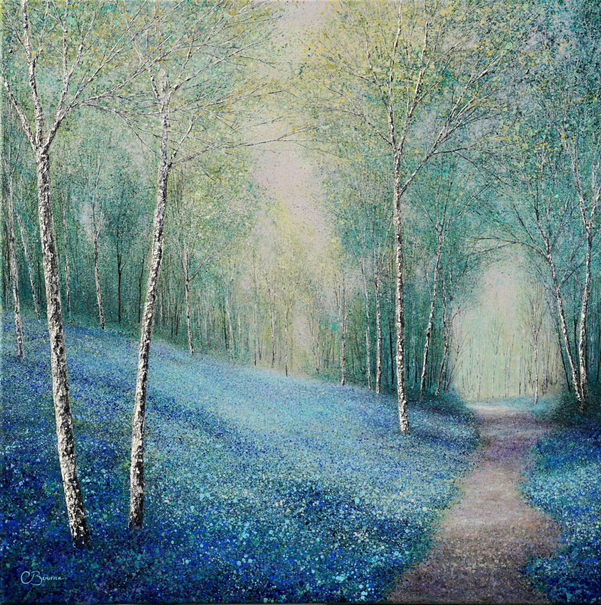 Rhapsody In Blue | 76cm x 76cm by Chris Bourne