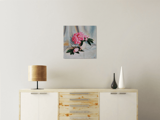 "Pink silk "   peonies flower 2021