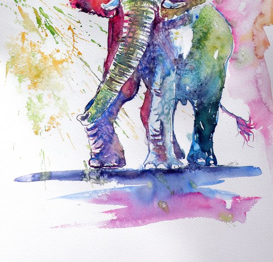 Colorful elephant II
