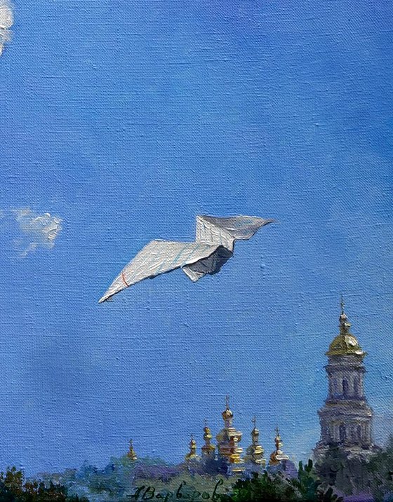Oil painting Kyiv is my 2022 Varvarov Anatoly Viktorovich nVarv183