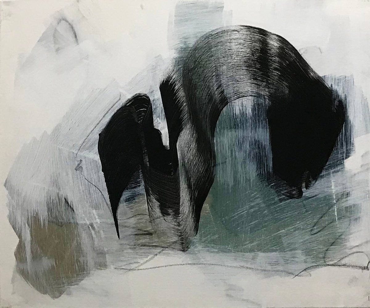 Organic Abstract Acrylic Painting By Kris Haas, 20 X 16", Never Once Again, Original Artwork