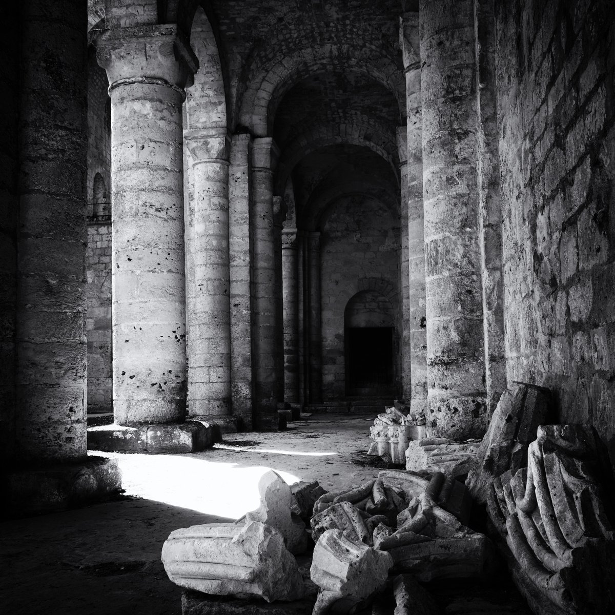 Photorealistic Cityscapes Photograph By Christian Schwarz, 17 X 17, Hidden Remains, Original Artwork