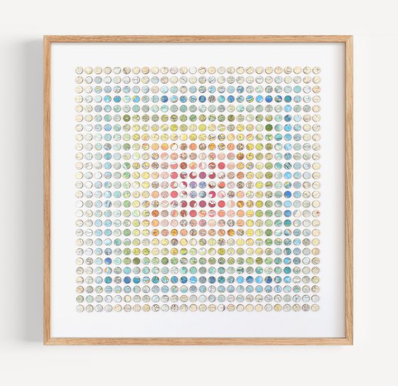 Concentric Rainbow Map Collage