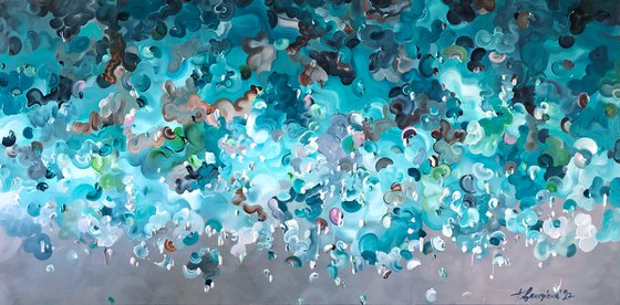 'When reef is alive' - 72x36"