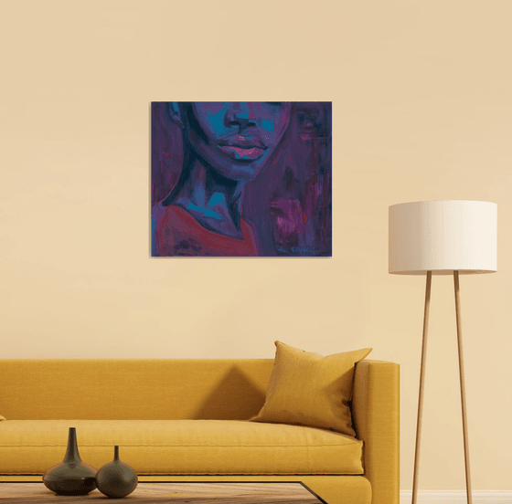 Afrocentric Dopamine Art — Purple