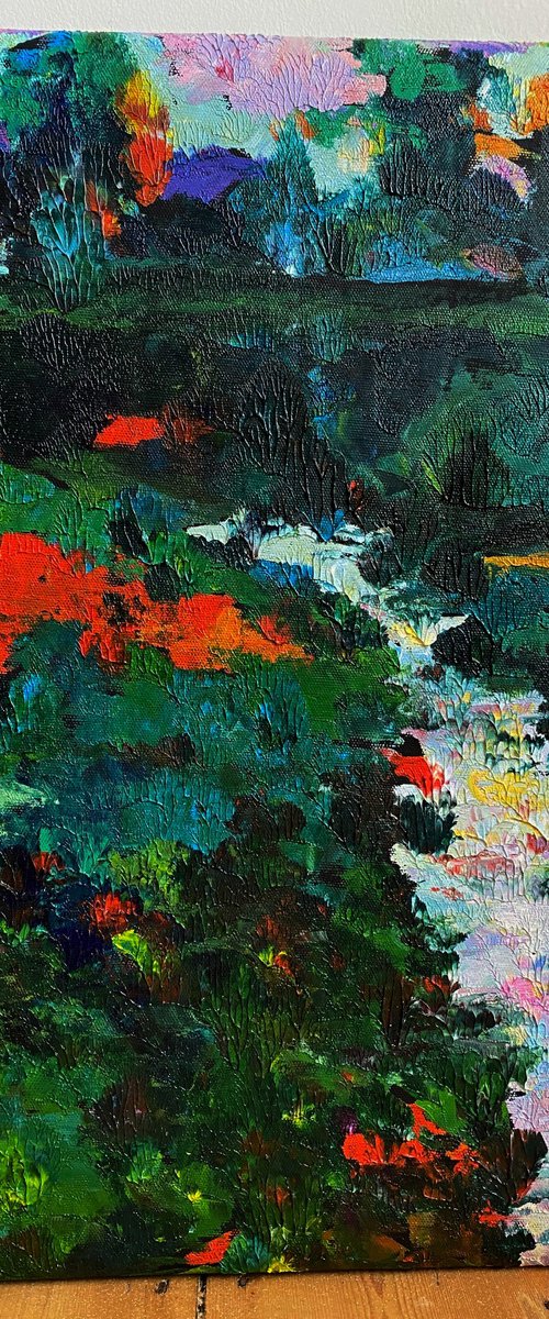 Into the Wild - abstract scape by Alfia Koral