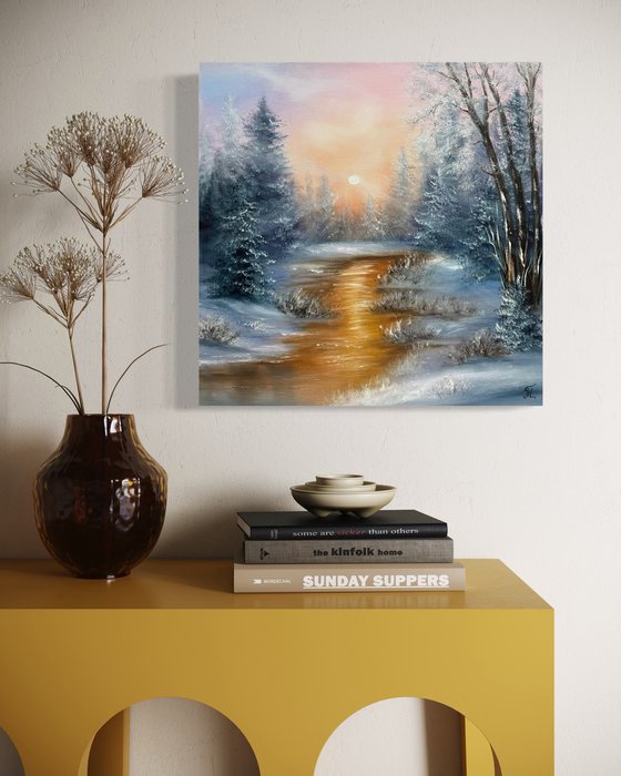 Golden Winter Stillness