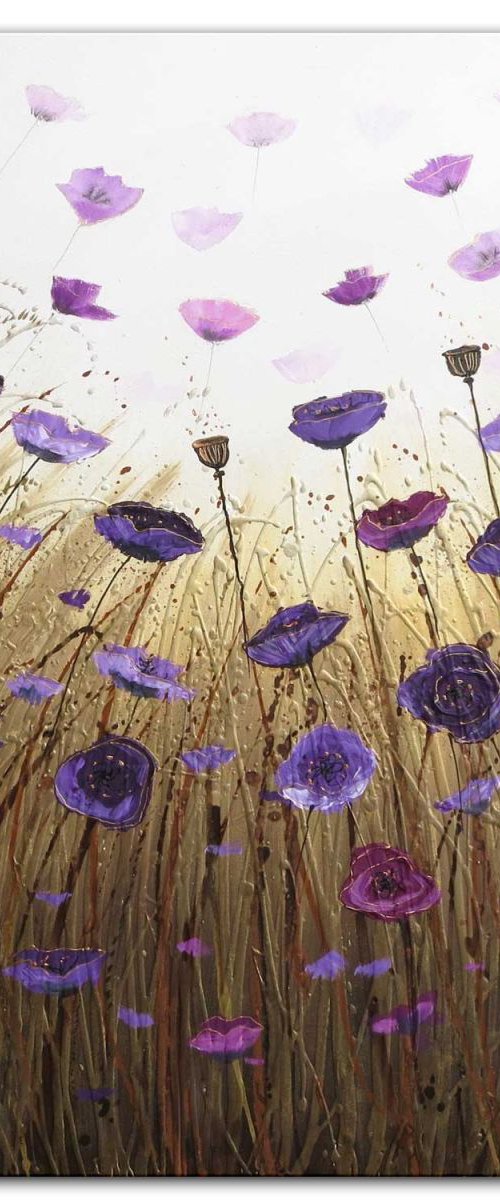 Purple Poppy Savannah by Amanda Dagg