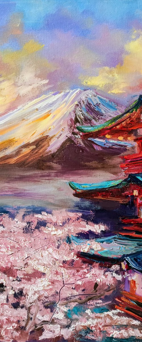 Fuji sunset by Anastasia Art Line