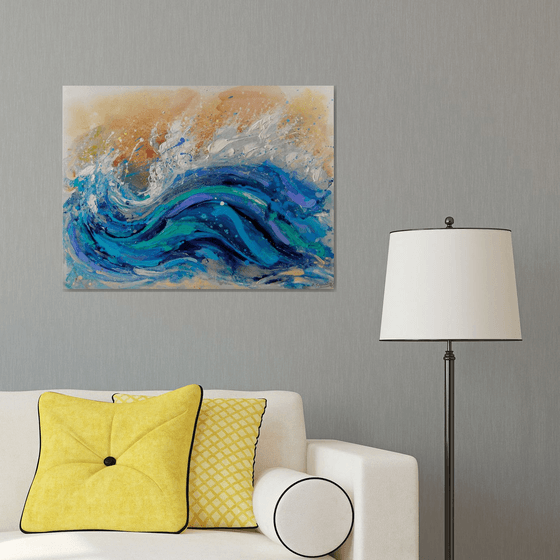 "Abstract Seascape" Landscape painting