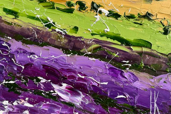 Provence Lavender Field Art