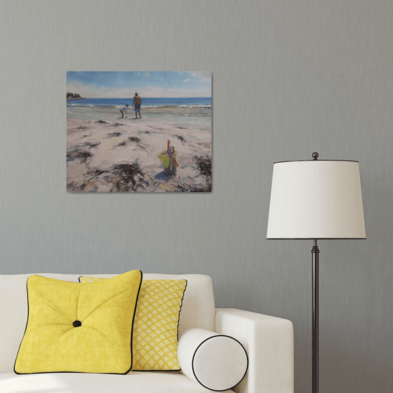 Returning to the summer beach