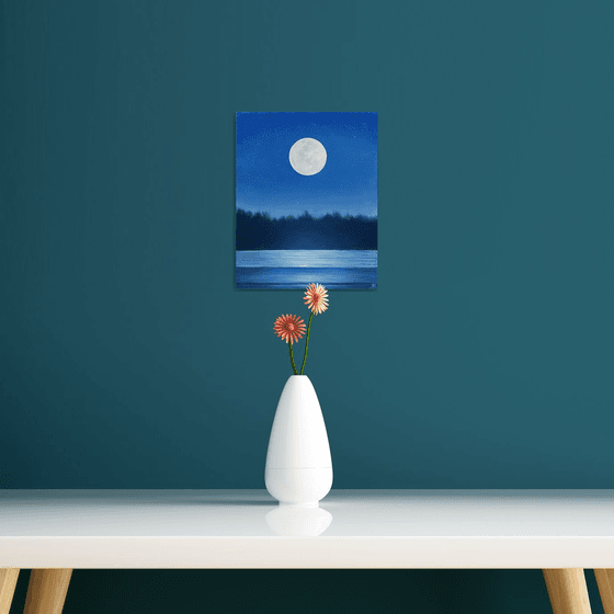 Ethereal Glow of a Full Moon