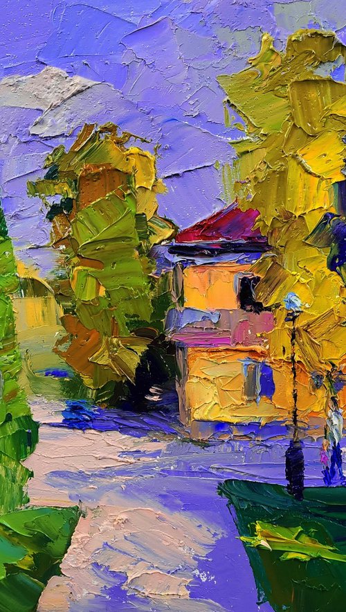 Urban Motif in the Morning by Boris Serdyuk