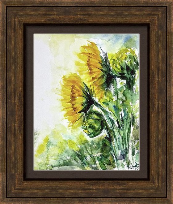 Sunflowers Inspired by Van Gogh