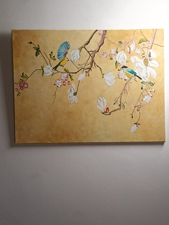 Birds on a branch