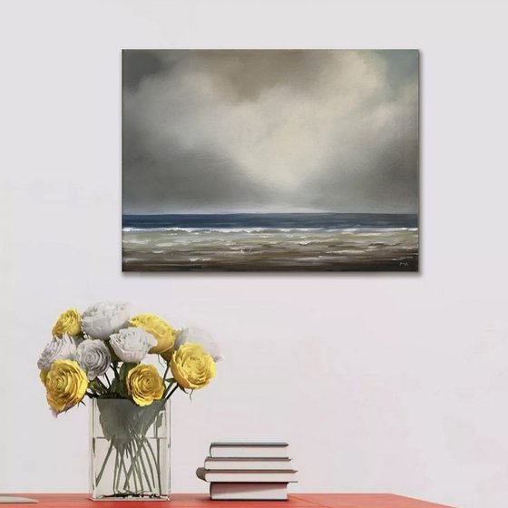 Beyond The Edge Of The Sea - Original Oil Painting on Stretched Canvas