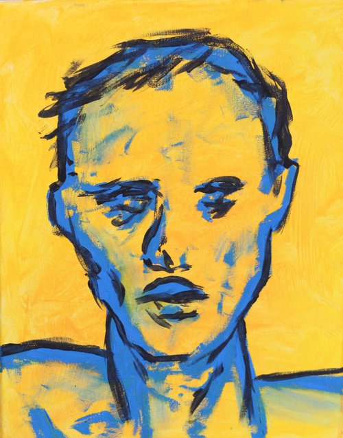 Blue portrait 3 by Mark Barrable