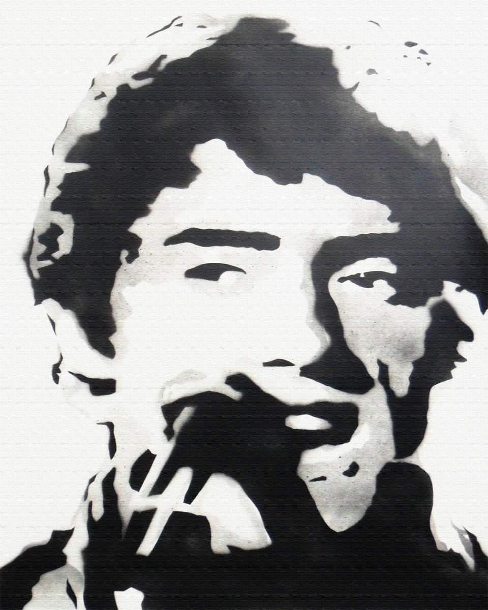 Urban And Pop Painting , Pop Moment 1: Die (Bwbc). By Juan Sly, 23 X 30, Artwork For Sale On Artfinder