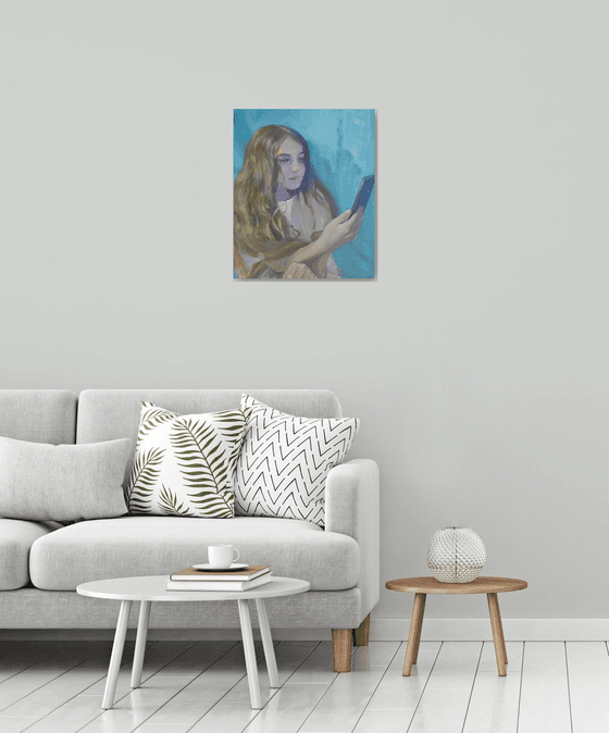 Girl with a phone